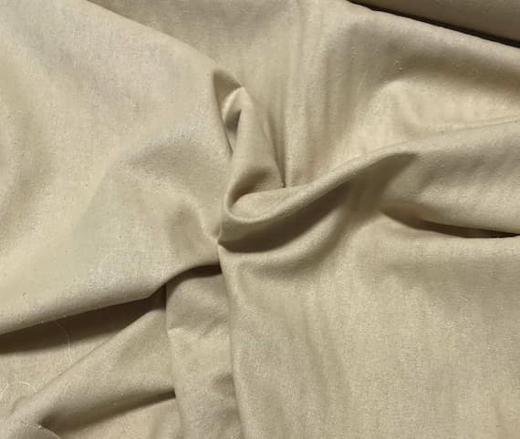 beige noil fabric - BEIGE Raw Silk NOIL Fabric
