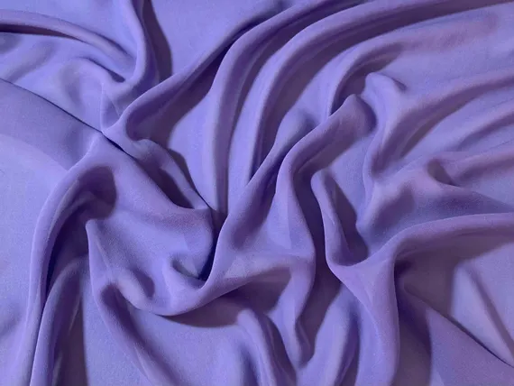 purple chiffon fabric - Iris Purple - 8mm Silk Chiffon Fabric