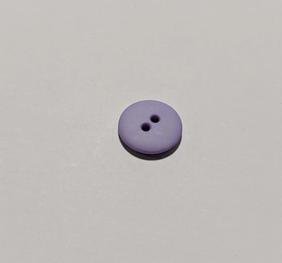 lavender none - Lavender Round 2 Hole Plastic Button - 15mm / 5/8 inch - Dill Buttons - Set of 4