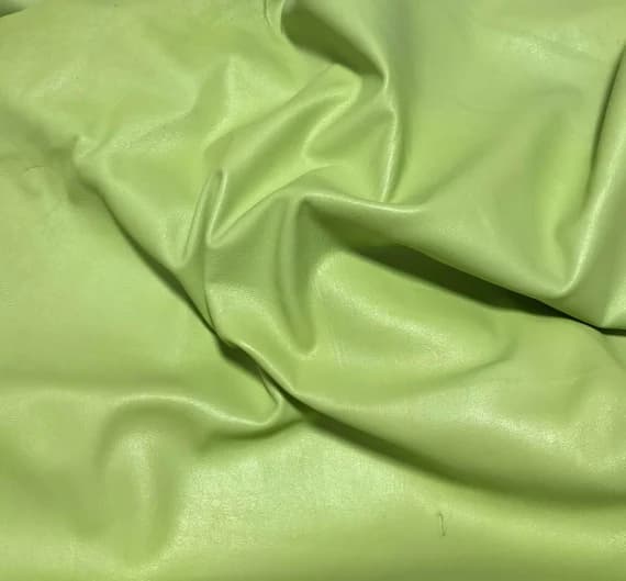 green leather - APPLE GREEN Supple Lambskin Leather 12"x12" Piece 1 Square Foot