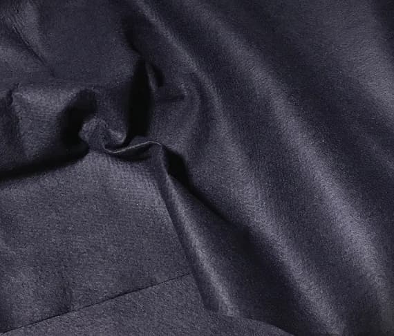 navy wool fabric - 8.5"x37" Navy Blue - Wool /Rayon Blend Felt Fabric