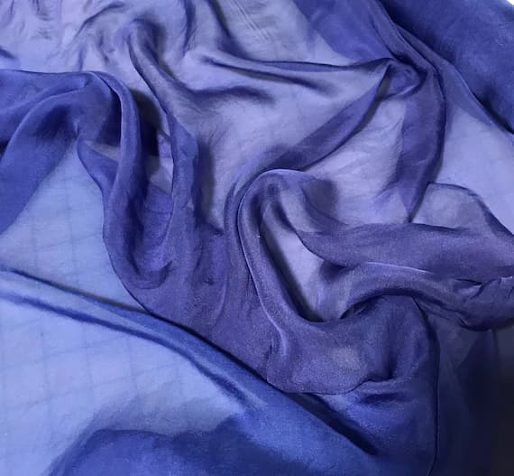 lavender organza fabric - Hand Dyed Lavender - Soft Silk Organza Fabric