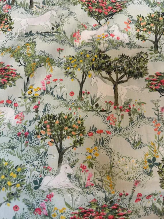 cotton fabric - Mystical Quest by Day - Picturesque by Katarina Roccella for Art Gallery 100% Cotton Fabric