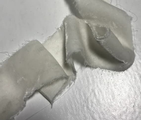 white none - White Silk Velvet Ribbon ( 4 Widths to choose from)