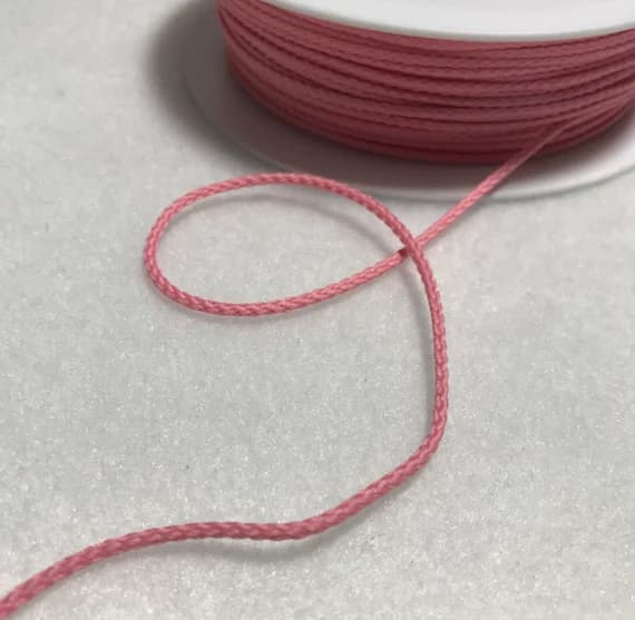 pink none - PINK French Fine Cord Trim Made in France (1mm) 5 Yards