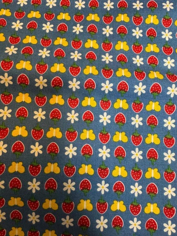 blue cotton fabric - Gingham Girls Butterfly Blue - Riley Blake Cotton Fabric