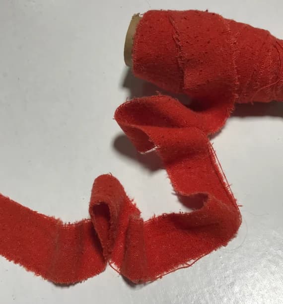 orange none - Hand Dyed Harvest Orange 100% Silk Noil Ribbon ( 3 Widths to choose from)