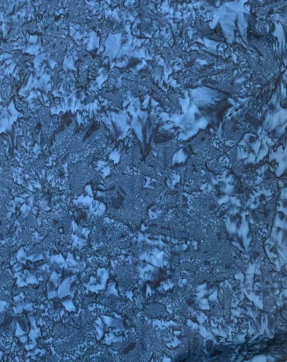 blue cotton fabric - Denim Blue Shadows - Banyan Batik Tone on Tone 100% Cotton Fabric
