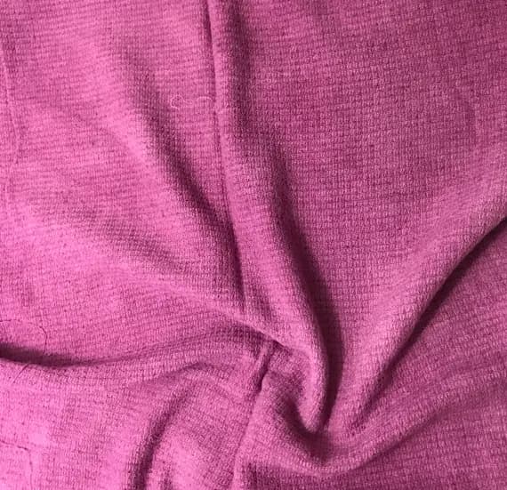 lilac noil fabric - Lilac - Hand Dyed Raw Silk Noil Squares Weave Fabric - 44" wide