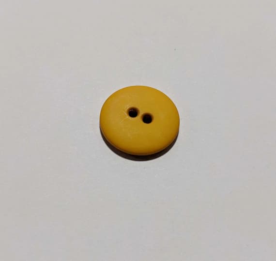 gold none - School Gold Round 2 Hole Plastic Button - 20mm / 3/4 inch - Dill Buttons - Set of 4