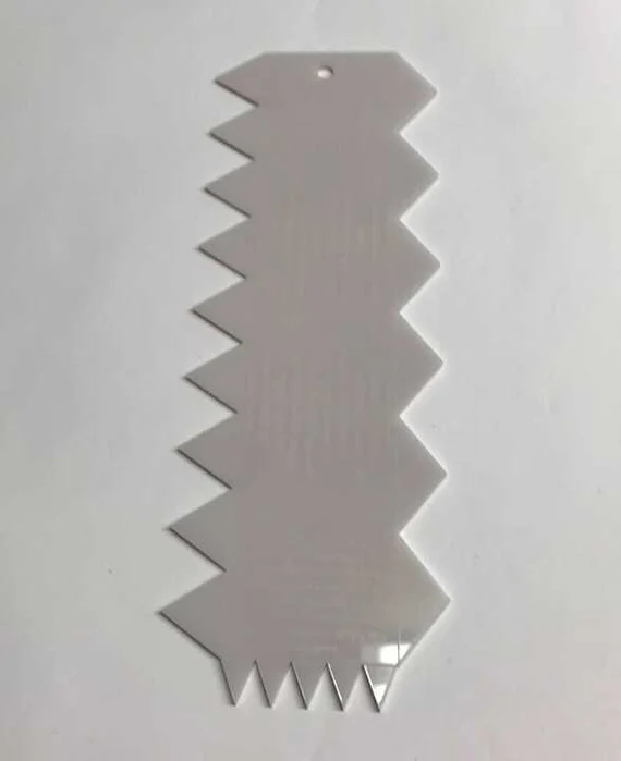 none - Handmade Acrylic Ruching Guide Ruler