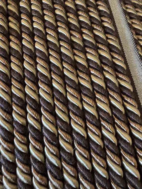 beige none - Brown & Beige Green Lip Cord Braid Gimp Trim 3/8" wide x 2 Yard increments