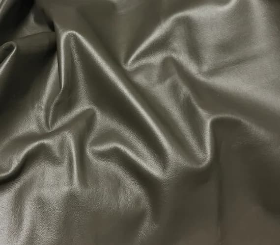 taupe leather - GREENISH TAUPE Cow Hide Leather 8"x8" Piece