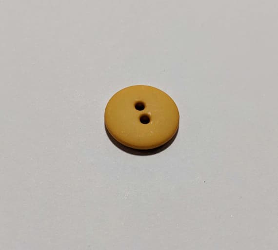 gold none - School Gold Round 2 Hole Plastic Button - 15mm / 5/8 inch - Dill Buttons - Set of 4