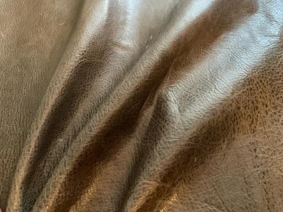 taupe leather - Dark Taupe Cow Hide Leather Hide 6 Square Feet