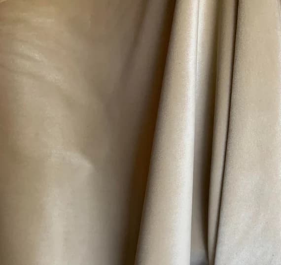 beige velvet fabric - Beige - Upholstery Weight Velvet Fabric