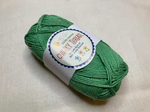 green none - Leaf Green Lori Holt Cotton Sport Weight Chunky Thread Yarn 25453
