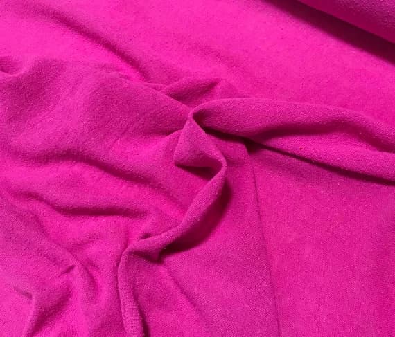 pink noil fabric - ORCHID PINK Hand Dyed Raw Silk Gauze NOIL Fabric