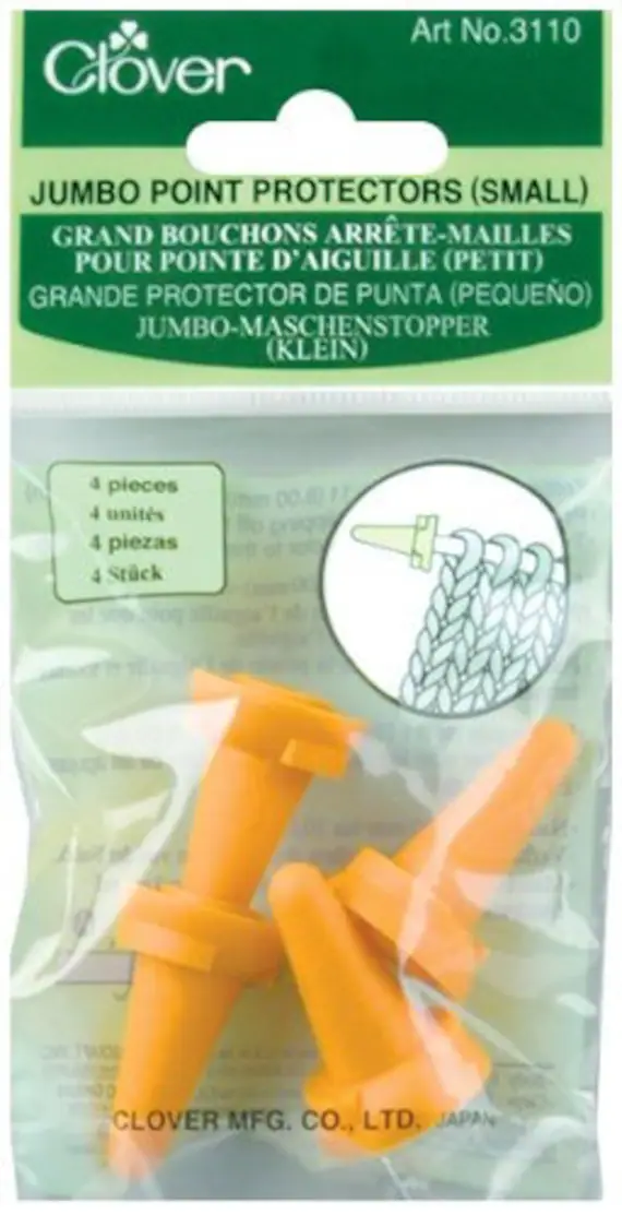 yellow none - Clover Jumbo Point Protectors-Sizes 11 To 15 4/Pkg; Yellow