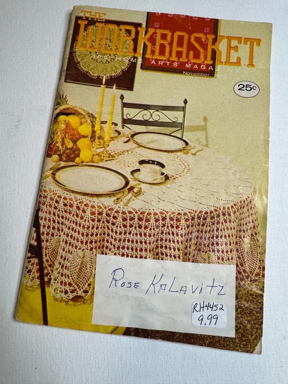 none - The Workbasket Magazine November 1972 vintage