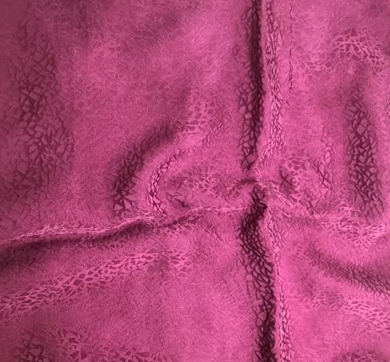 maroon silk fabric - Hand Dyed Maroon PEBBLES - Silk Jacquard Fabric - 44" wide