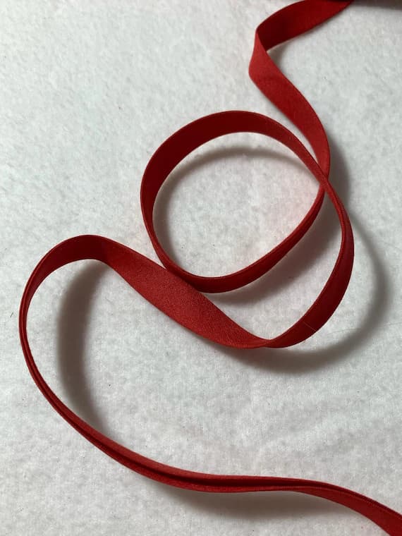 red none - Red Vintage Double Fold Bias Tape 1/2"x 5 Yards Polyester