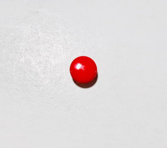 none - Round Flat Plastic Button 15mm/ 9/16" - Dill Buttons Brand (10 Colors to Choose From)