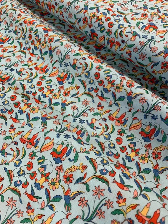 cotton fabric - Flora and Fauna A - The Collector's Home - By Liberty Fabrics for Riley Blake - Cotton Fabric