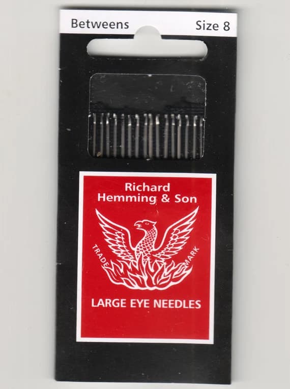 none - Richard Hemming Needles - Betweens Size 8 - Made in England