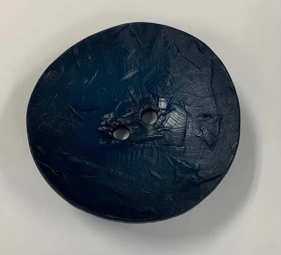 navy none - Large Navy Blue Plastic Button - 60mm / 2 1/4" - Dill Buttons Brand