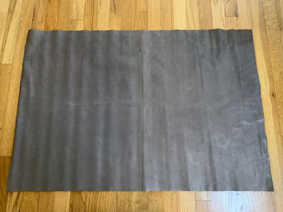 taupe leather - TAUPE BROWN Cow Hide Leather Hide 6 Square Feet
