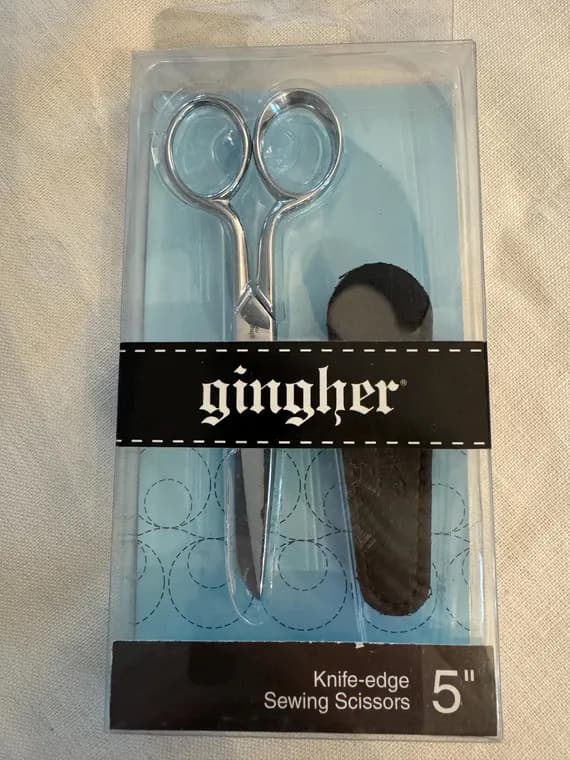 none - Gingher 5" Knife-Edge Sewing Scissors new in box