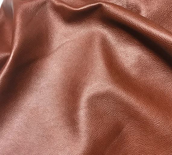 rust leather - RUST BROWN Cow Hide Leather 8"x8" Piece