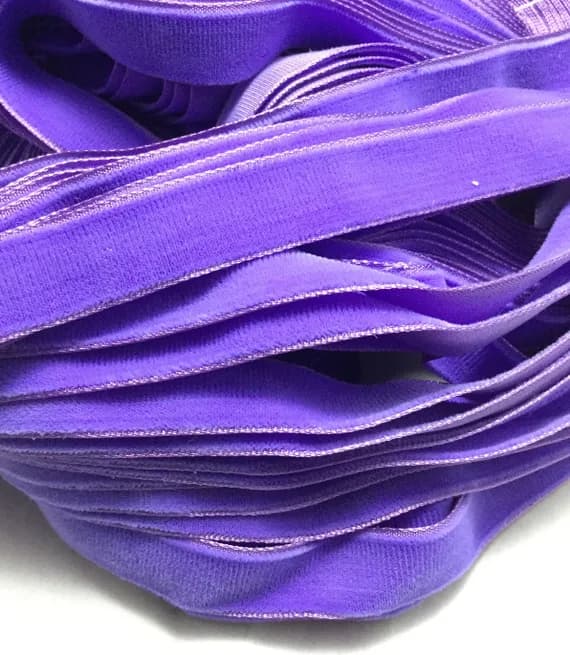purple none - Vintage French Rayon VELVET Ribbon Taffeta Back -PURPLE by the yard 5/8 inch