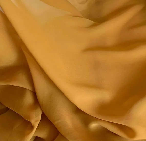 gold chiffon fabric - Gold - 8mm Silk Chiffon Fabric