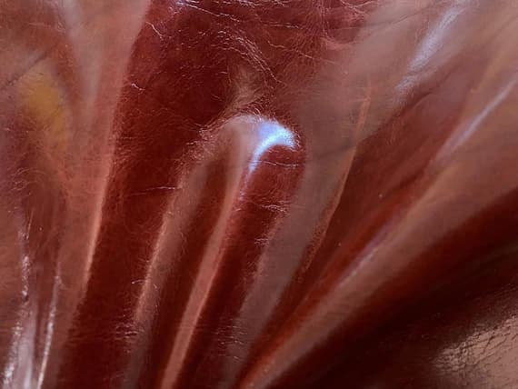 rust leather - Rust Red Orange Cow Hide Leather 1 Square Foot (12x12") Piece