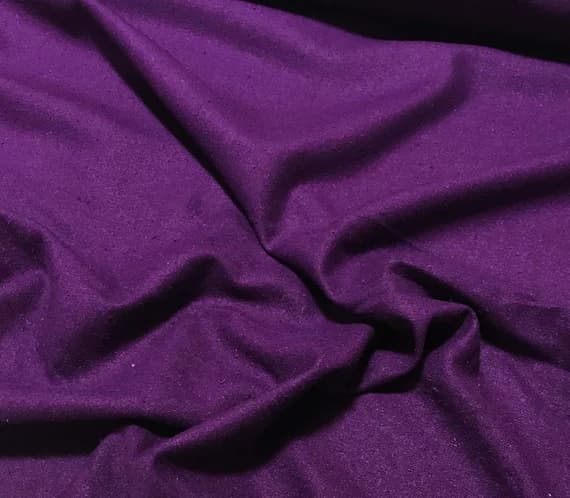 purple noil fabric - EGGPLANT PURPLE Raw Silk NOIL Fabric
