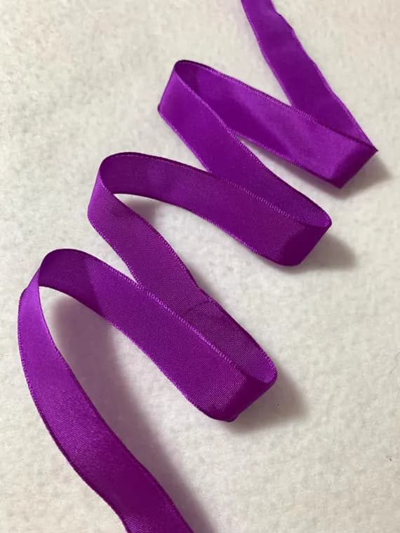 boysenberry none - Boysenberry Purple Vintage French Wired Taffeta Ribbon 11/16" wide
