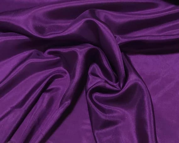 purple habotai fabric - EGGPLANT PURPLE China Silk HABOTAI Fabric