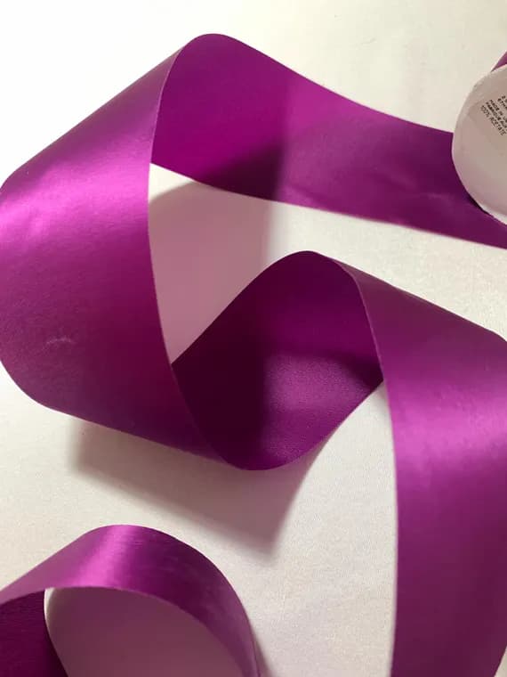boysenberry none - Boysenberry Acetate Craft or Floral Ribbon 2 5/8" wide x 7 Yards