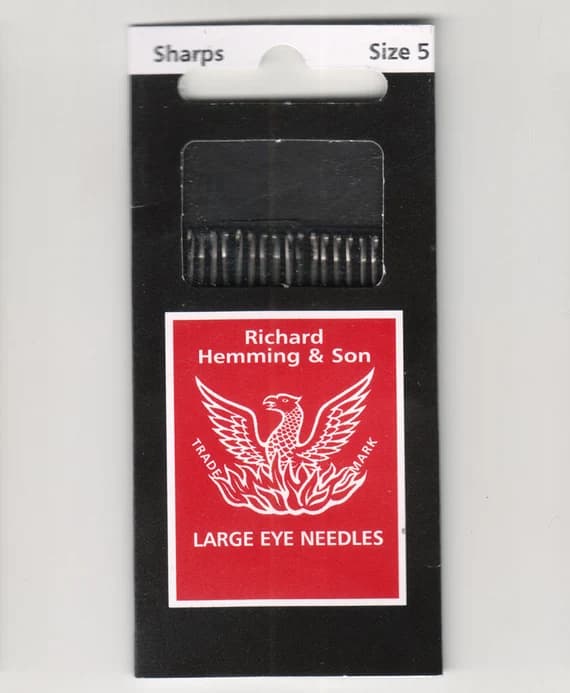 none - Richard Hemming Needles - Sharps Size 5 - Made in England