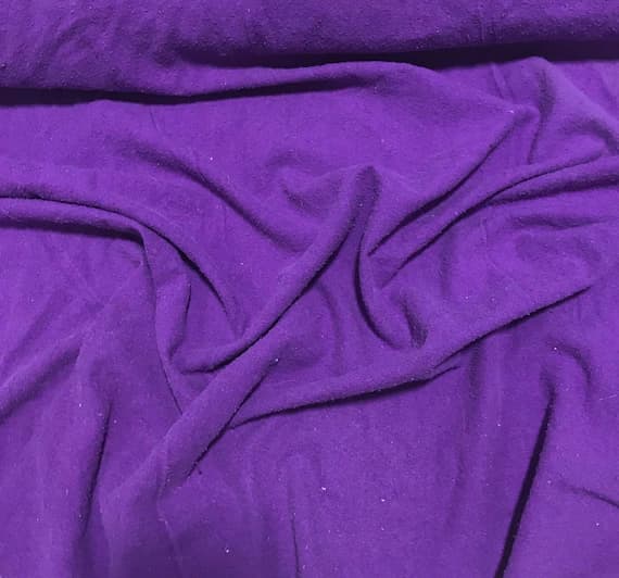 purple noil fabric - PURPLE Hand Dyed Raw Silk NOIL Fabric