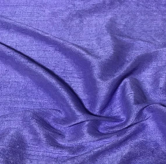 purple dupioni fabric - Hand Dyed Iris Purple - Silk Dupioni Fabric