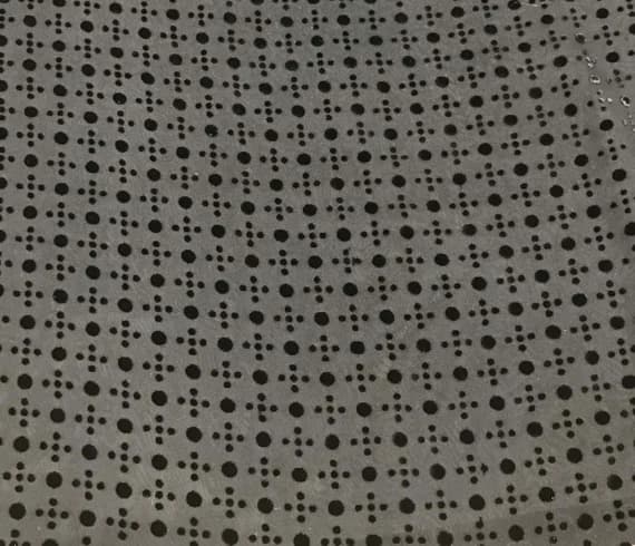 black velvet fabric - Black LITTLE DOTS Burnout Silk Velvet Fabric
