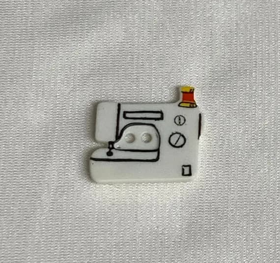 none - Sewing Machine Plastic Button -1" - Dill Buttons Brand - Set of 2
