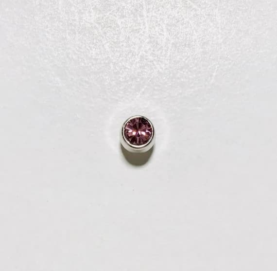 pink none - Pink Rhinestone Plastic Button - Dill Buttons Brand (2 Sizes to Choose From)