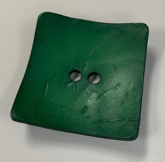 emerald none - Large Emerald Green Square Plastic Button - 60mm / 2 1/4" - Dill Buttons Brand