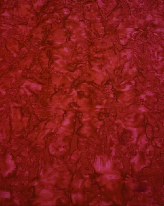 red cotton fabric - Brick Red Shadows - Banyan Batik Tone on Tone 100% Cotton Fabric