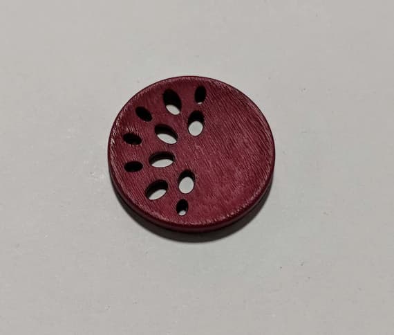 wine none - Wine Art Nouveau Decorative Plastic Button - 28mm / 1 1/8 inch - Dill Buttons Brand - set of 2 buttons