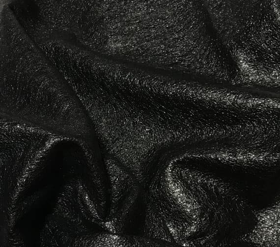 black leather - BLACK Shiny Speckle Cow Hide Leather 8"x8" Piece